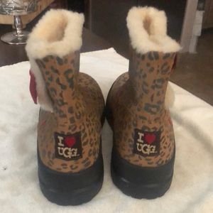 UGG Leopard Booties Size 7